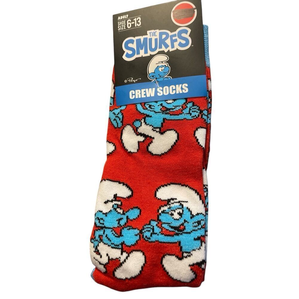 New Smurfs Socks size 6-13 adult